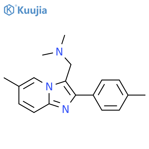 3-(Dimethylaminomethyl)-6-methyl-2-(4-methylphenyl)imidazo1,2-apyridine structure