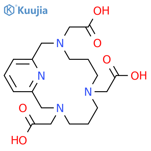 3,7,11,17-Tetraazabicyclo[11.3.1]heptadeca-1(17),13,15-triene-3,7,11-triacetic acid structure