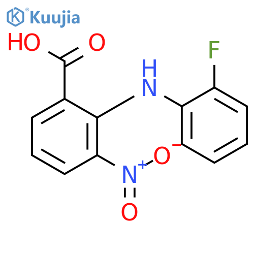 Benzoic acid, 2-[(2-fluorophenyl)amino]-3-nitro- structure