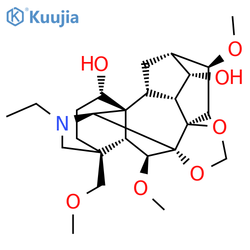 Aconitane-1,14-diol, 20-ethyl-6,16-dimethoxy-4-(methoxymethyl)-7,8-[methylenebis(oxy)]-, (1α,6β,14α,16β)- structure