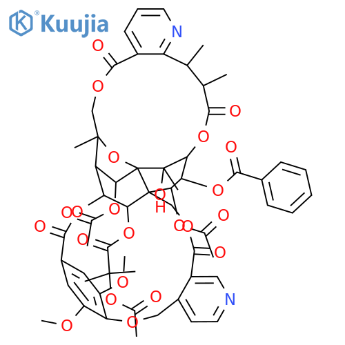 3-Pyridinecarboxylic acid, (8R,9R,10R,11S,12S,13R,14R,15S,18S,19Z,21S,22R,23R)-[10,13-bis(acetyloxy)-22-[2-(acetyloxy)-2-methyl-1-oxopropoxy]-14-(benzoyloxy)-7,8,9,10,12,13,14,15,17,18-decahydro-21-hydroxy-8,18,21-trimethyl-5,17-dioxo-23-[(3,4,5-trimethoxybenzoyl)oxy]-8,11-epoxy-9,12-ethano-11,15-me... structure