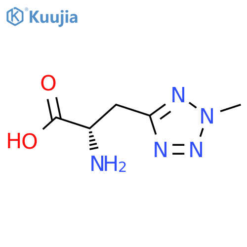 (2S)-2-Amino-3-(2-methyl-2H-1,2,3,4-tetrazol-5-yl)propanoic acid structure