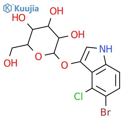 5-Bromo-4-chloro-3-indolyl α-D-Galactopyranoside structure