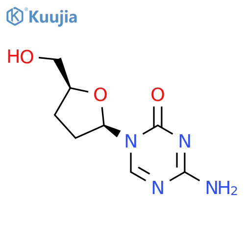 1,3,5-Triazin-2(1H)-one,4-amino-1-[tetrahydro-5-(hydroxymethyl)-2-furanyl]-, (2R-cis)- (9CI) structure