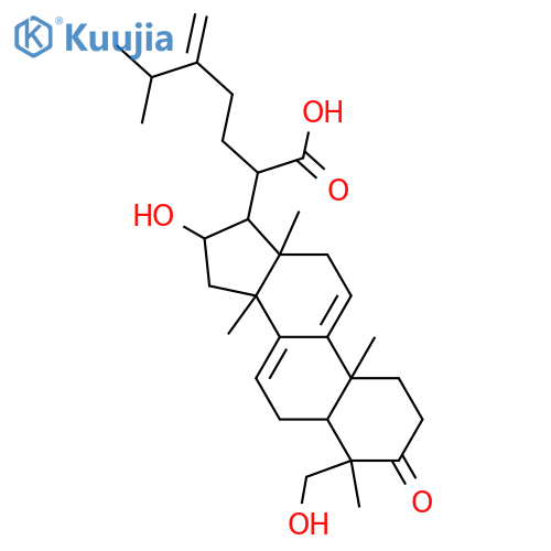 16,29-Dihydroxy-24-methylene-3-oxolanosta-7,9(11)-dien-21-oic acid; 16α-form structure