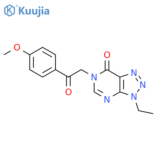 3-ethyl-6-[2-(4-methoxyphenyl)-2-oxoethyl]-3H,6H,7H-[1,2,3]triazolo[4,5-d]pyrimidin-7-one structure