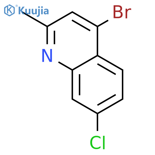 4-bromo-7-chloro-2-methylquinoline structure