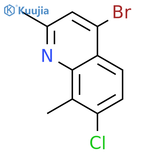4-Bromo-7-chloro-2,8-dimethylquinoline structure