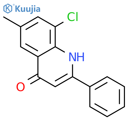 8-chloro-6-methyl-2-phenyl-1h-quinolin-4-one structure