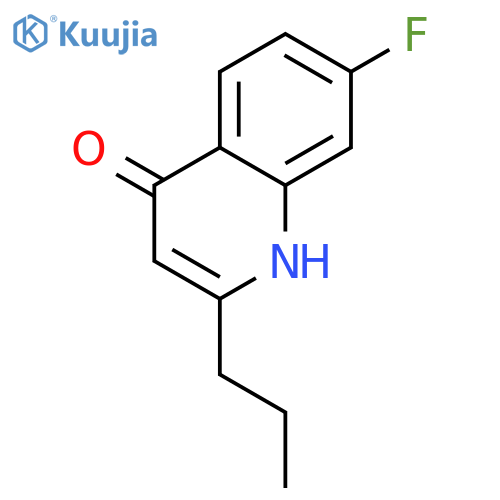 7-fluoro-2-propyl-1h-quinolin-4-one structure