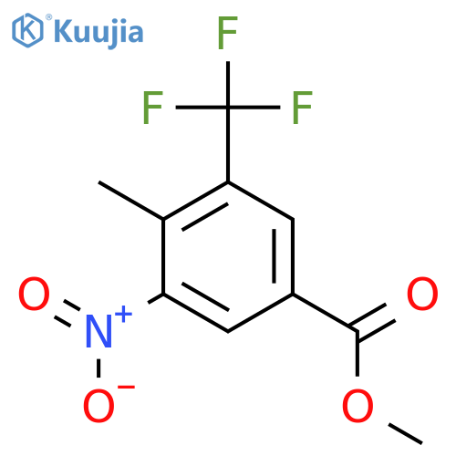 Methyl 4-methyl-3-nitro-5-(trifluoromethyl)benzoate structure