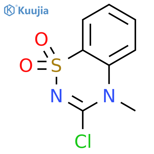4H-1,2,4-Benzothiadiazine,3-chloro-4-methyl-, 1,1-dioxide structure