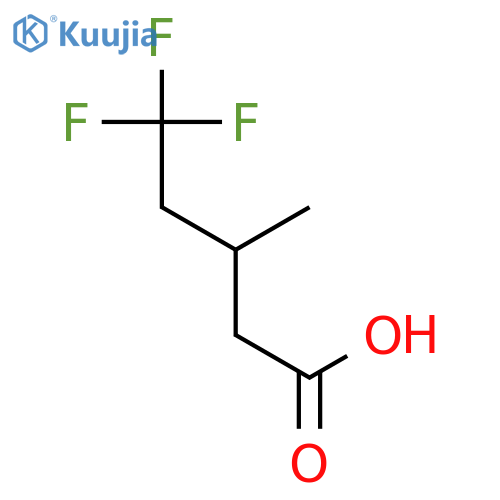 5,5,5-trifluoro-3-methylpentanoic acid structure