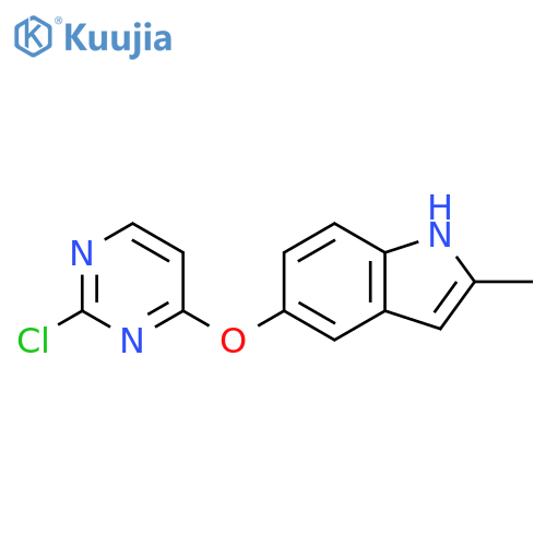5-((2-chloropyriMidin-4-yl)oxy)-2-Methyl-1H-indole structure