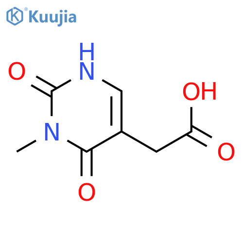 (3-Methyl-2,4-dioxo-1,2,3,4-tetrahydropyrimidin-5-yl)acetic Acid structure
