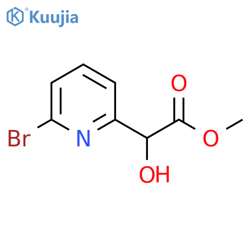 methyl 2-(6-bromopyridin-2-yl)-2-hydroxyacetate structure