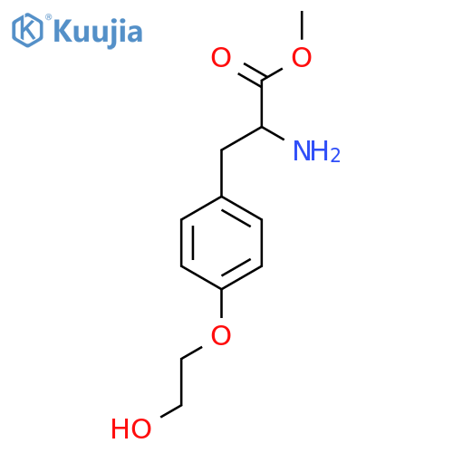 Methyl 2-amino-3-(4-(2-hydroxyethoxy)phenyl)propanoate structure