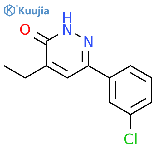 6-(3-chlorophenyl)-4-ethyl-3(2H)-Pyridazinone structure