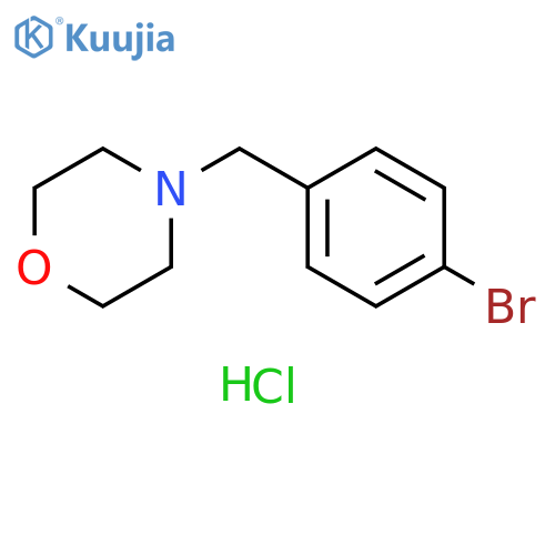 4-[(4-bromophenyl)methyl]morpholine hydrochloride structure