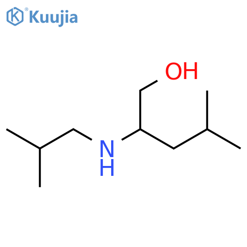 4-methyl-2-(2-methylpropyl)aminopentan-1-ol structure