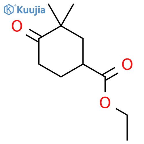 Ethyl 3,3-dimethyl-4-oxocyclohexanecarboxylate structure