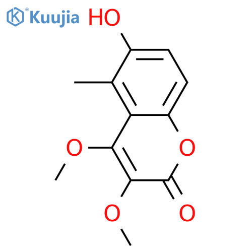 3,4,6-Trihydroxy-5-methyl-2H-1-benzopyran-2-one; 3,4-Di-Me ether structure