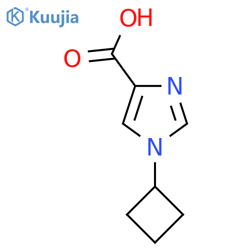 1-Cyclobutyl-1H-imidazole-4-carboxylic acid structure