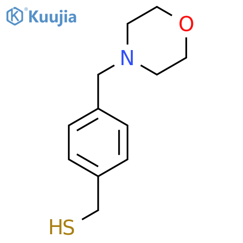 {4-(morpholin-4-yl)methylphenyl}methanethiol structure