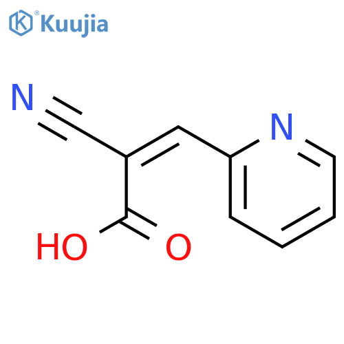 2-Propenoic acid, 2-cyano-3-(2-pyridinyl)- structure