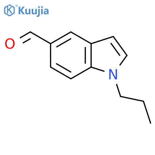 1H-Indole-5-carboxaldehyde, 1-propyl- structure