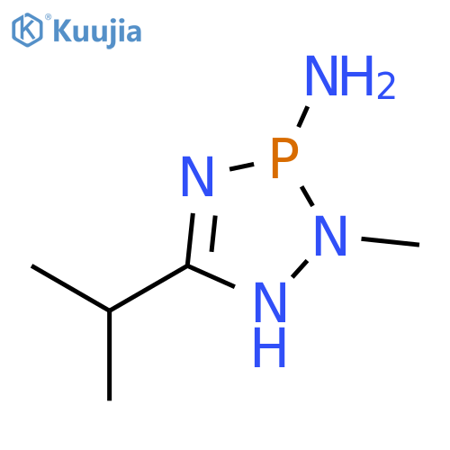 3H-1,2,4,3-Triazaphosphol-3-amine, 1,2-dihydro-2-methyl-5-(1-methylethyl)- structure