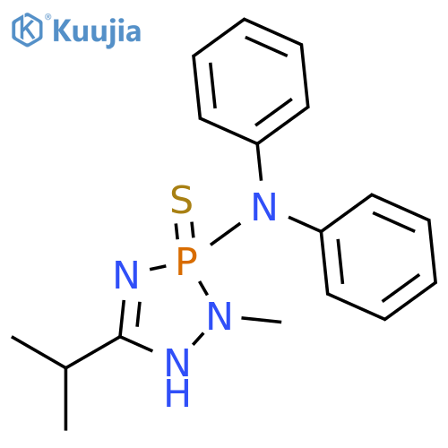 3H-1,2,4,3-Triazaphosphol-3-amine, 1,2-dihydro-2-methyl-5-(1-methylethyl)-N,N-diphenyl-, 3-sulfide structure