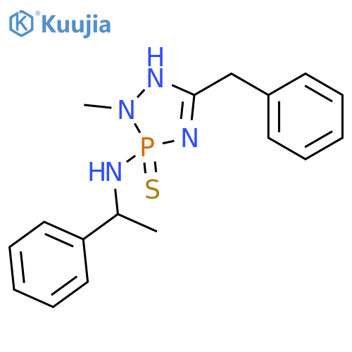 3H-1,2,4,3-Triazaphosphol-3-amine, 1,2-dihydro-2-methyl-N-(1-phenylethyl)-5-(phenylmethyl)-, 3-sulfide structure