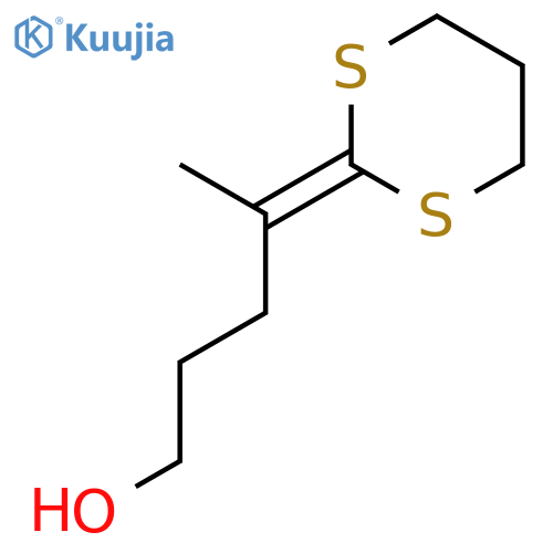 4-(1,3-dithian-2-ylidene)pentan-1-ol structure
