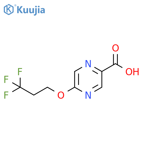 5-(3,3,3-Trifluoropropoxy)pyrazine-2-carboxylic acid structure