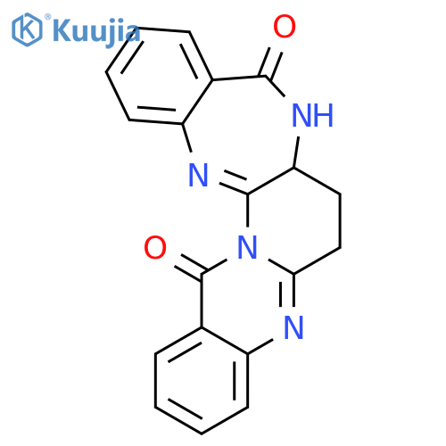 Quinazolino[3',2':1,6]pyrido[2,3-b][1,4]benzodiazepine-9,16-dione,6,7,7a,8-tetrahydro-, (-)- structure