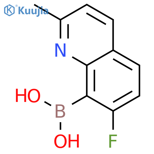 7-Fluoro-2-methylquinoline-8-boronic Acid structure