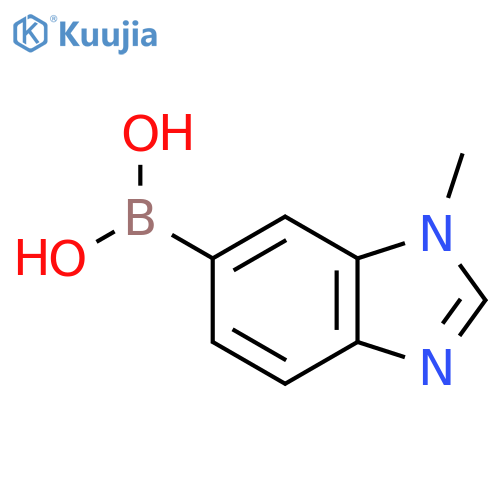 1-METHYL-1H-BENZOIMIDAZOLE-6-BORONIC ACID structure