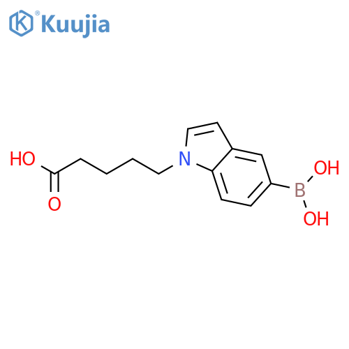 1-(4-Carboxybutyl)indole-5-boronic Acid structure