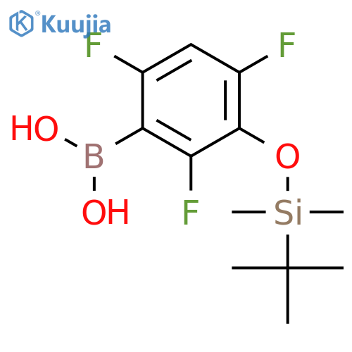 3-(tert-Butyldimethylsilyloxy)-2,4,6-trifluorophenylboronic Acid structure
