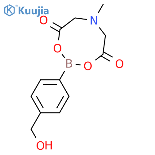 2-[4-(hydroxymethyl)phenyl]-6-methyl-1,3,6,2-dioxazaborocane-4,8-dione structure