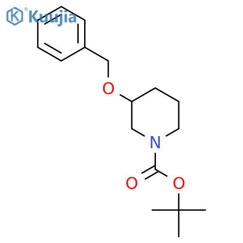 Tert-butyl 3-(benzyloxy)piperidine-1-carboxylate structure