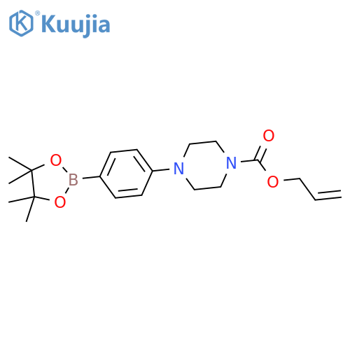 4-(4'-Allyloxycarbonylpiperizino)phenylboronic Acid Pinacol Ester structure