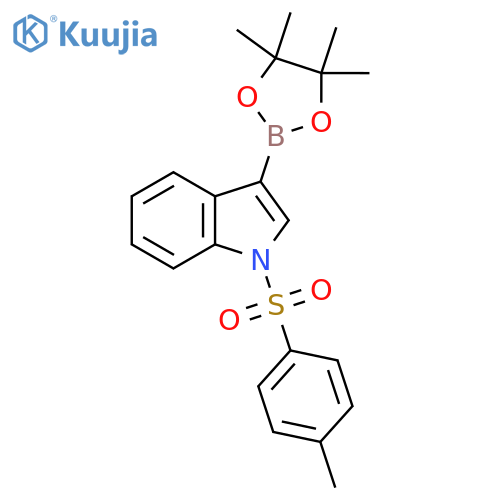 1-(4-Methylphenyl)sulfonyl-3-(4,4,5,5-tetramethyl-1,3,2-dioxaborolan-2-yl)indole structure