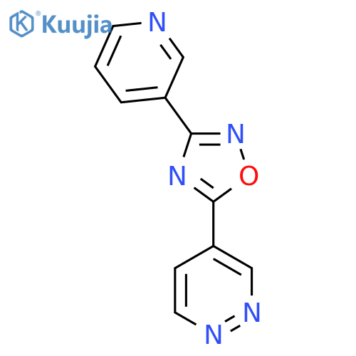 5-(Pyridazin-4-yl)-3-(pyridin-3-yl)-1,2,4-oxadiazole structure