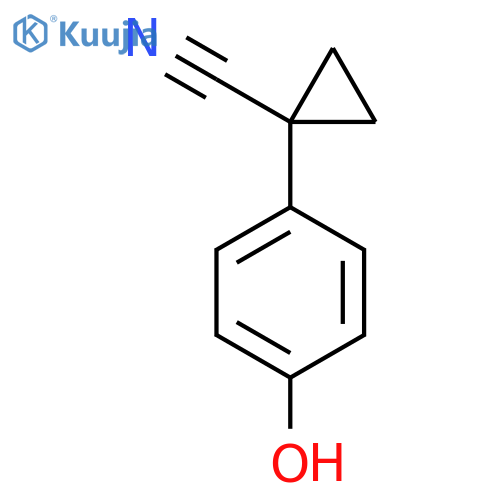 1-(4-Hydroxy-phenyl)-cyclopropanecarbonitrile structure