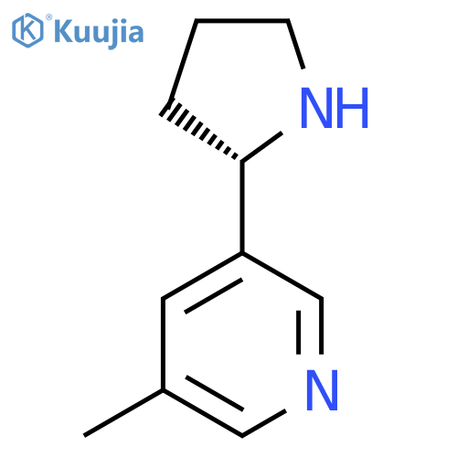 3-Methyl-5-[(2S)-pyrrolidin-2-yl]pyridine structure