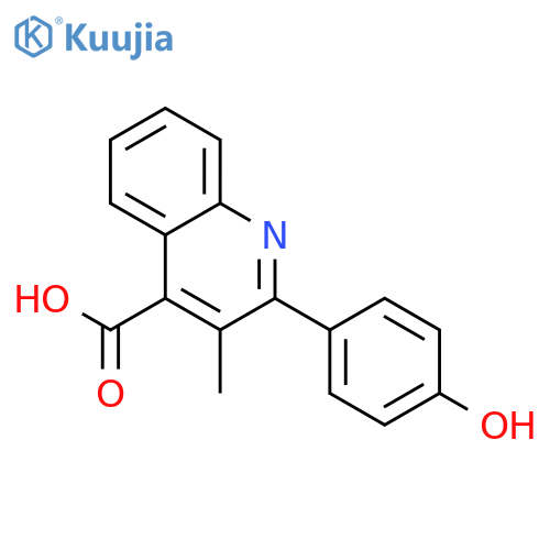 2-(4-Hydroxyphenyl)-3-methyl-4-quinolinecarboxylic Acid structure