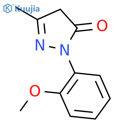 3H-Pyrazol-3-one, 2,4-dihydro-2-(2-methoxyphenyl)-5-methyl- structure