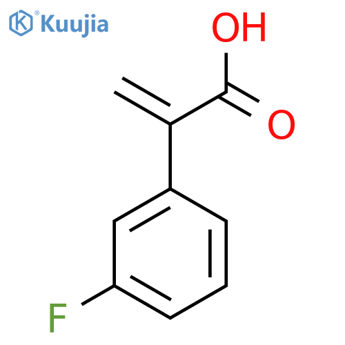 2-(3-Fluorophenyl)prop-2-enoic acid structure